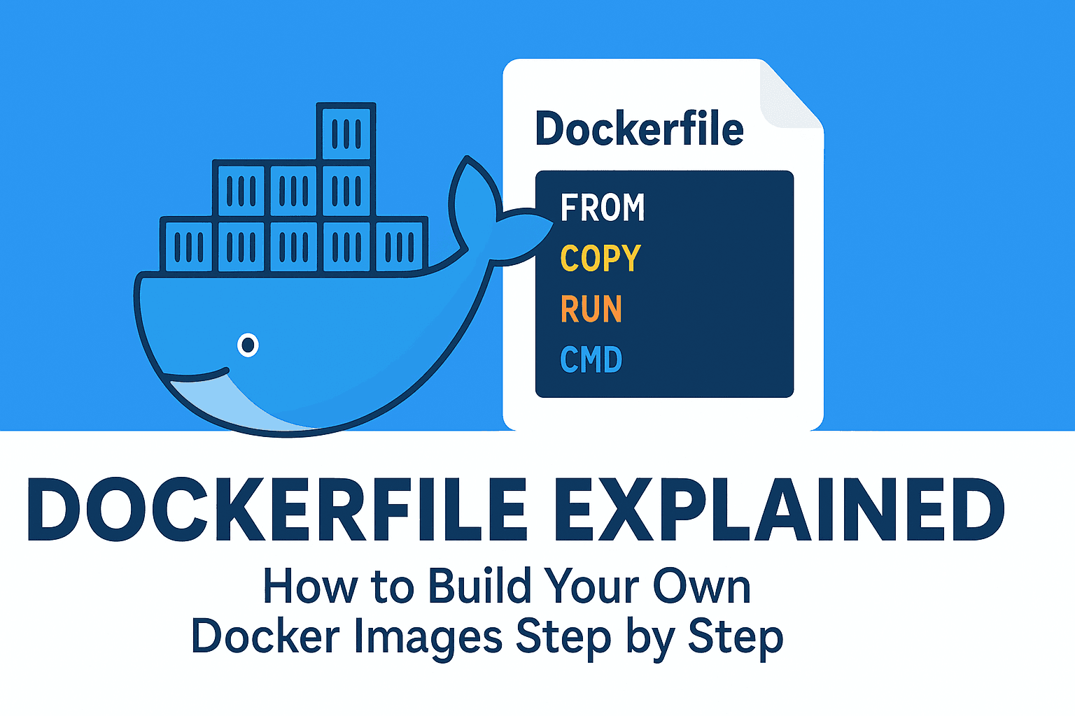 🐳 Dockerfile Explained – How to Build Your Own Docker Images Step by Step