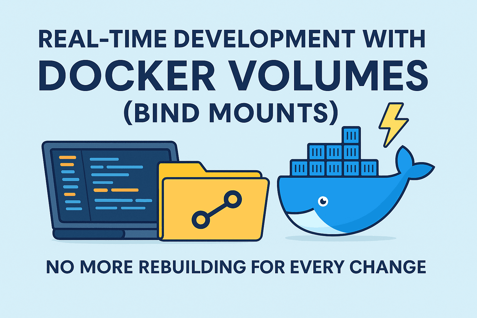 ⚡ Real-Time Development with Docker Volumes (Bind Mounts) – No More Rebuilding for Every Change